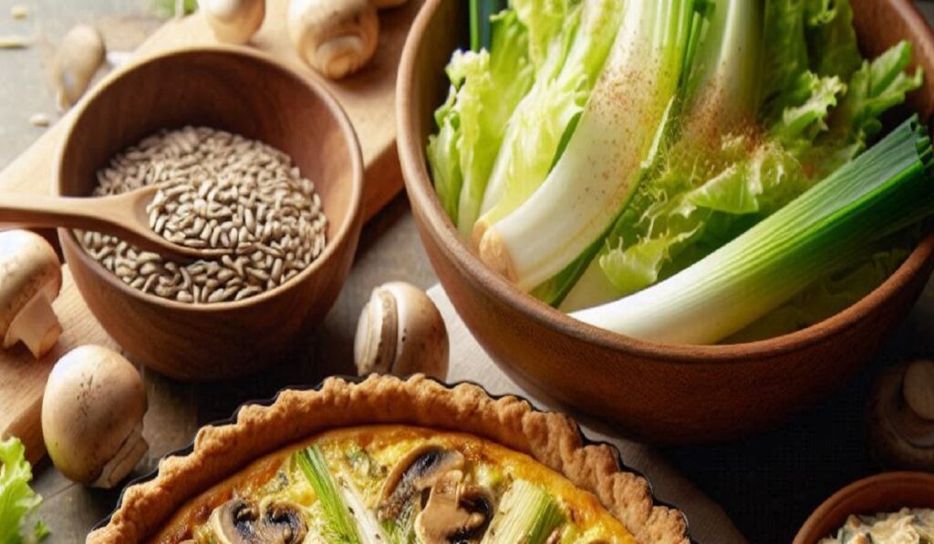 mushroom quiche