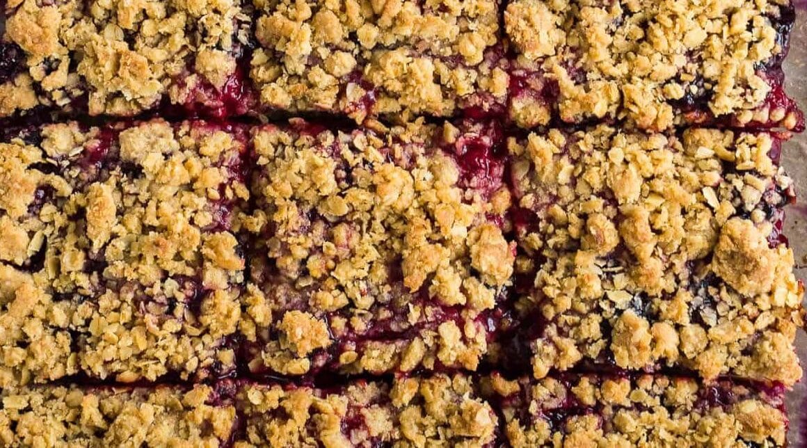 Vegan Berry Crumble Bars