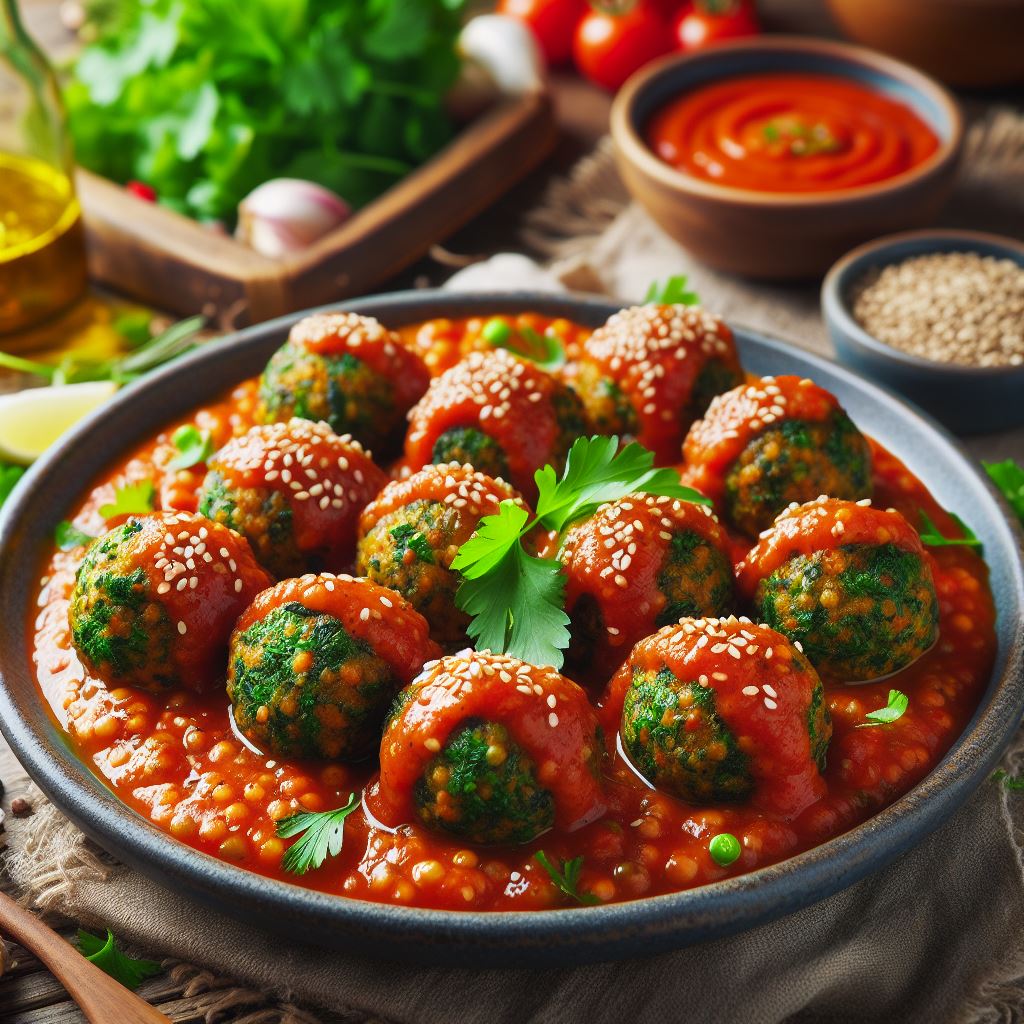 lentil tomato balls